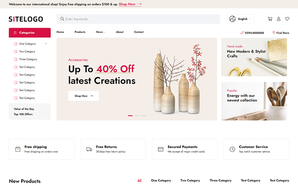 跨境電商購物商城模板響應(yīng)式